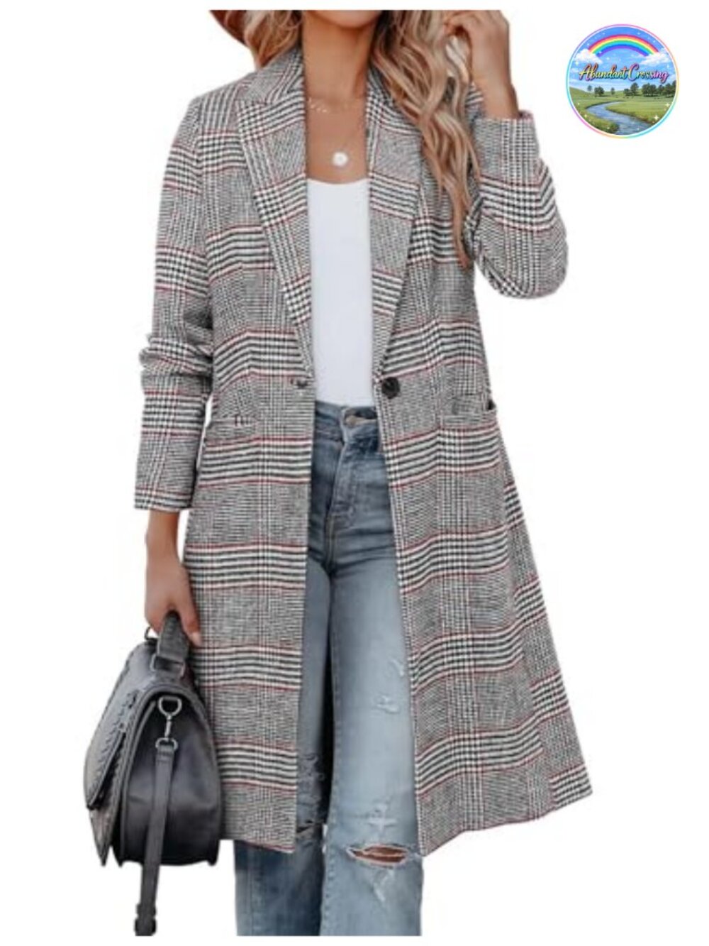 Wool Blend Double Breasted Peacoat Long Winter Coat Notch Lapel